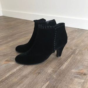 Aerosoles Black Velvet Booties